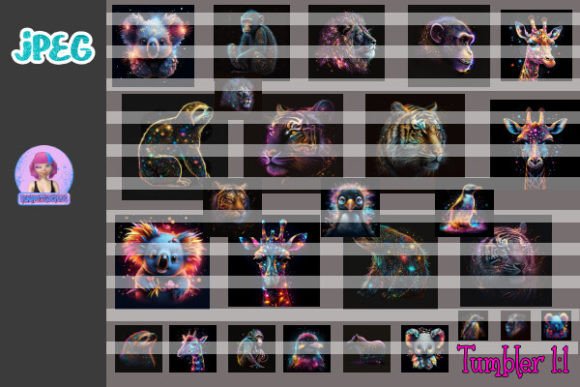 Download Tumbler Zoo Illustration - Illustration Collection