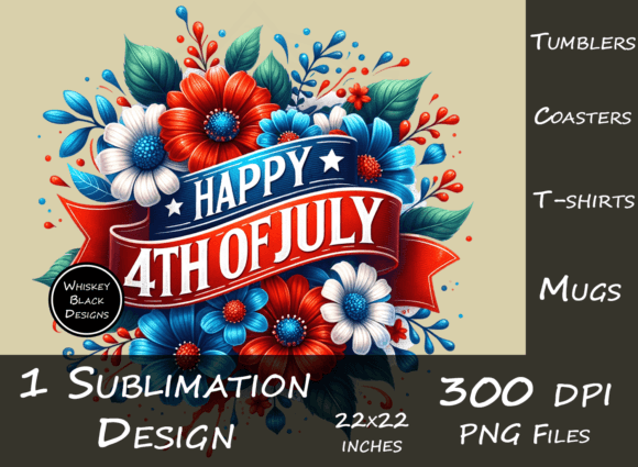 Download 4th of July Floral Banner Graphic - Banner Collection