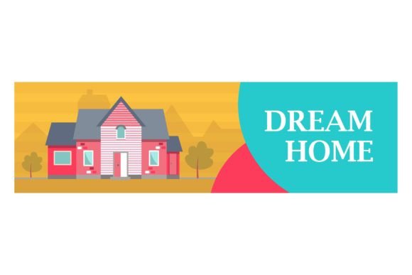 Download Banner for Dream Home Advertisement Vect - Premium Resources